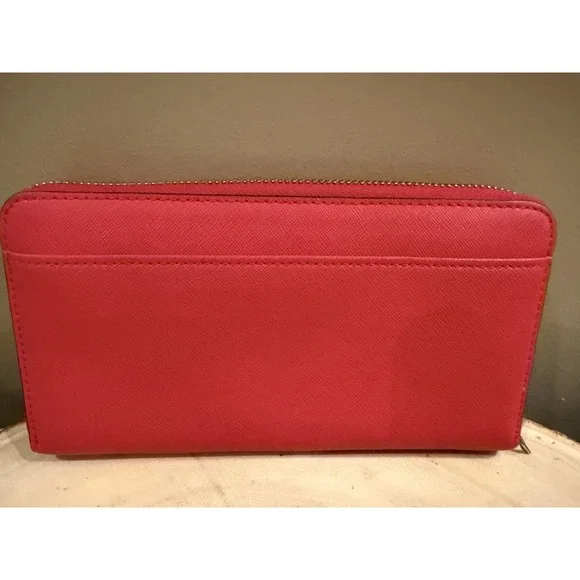 Kate Spade New York Laurel Way Neda Zip Around‎ Wallet in Deep Red MSRP $189 - Picture 6 of 11